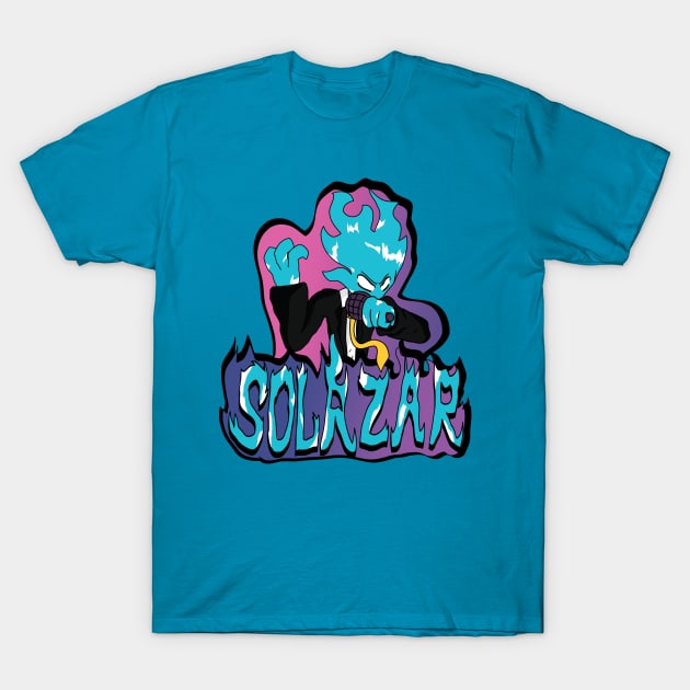 Fnf Solazar mod character graffiti T-Shirt by Abrek Art